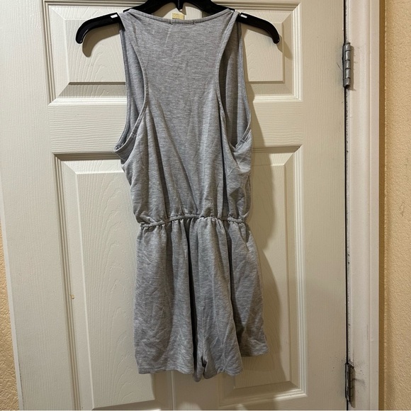 Fashion Nova Grey Stretch Romper - Picture 4 of 4